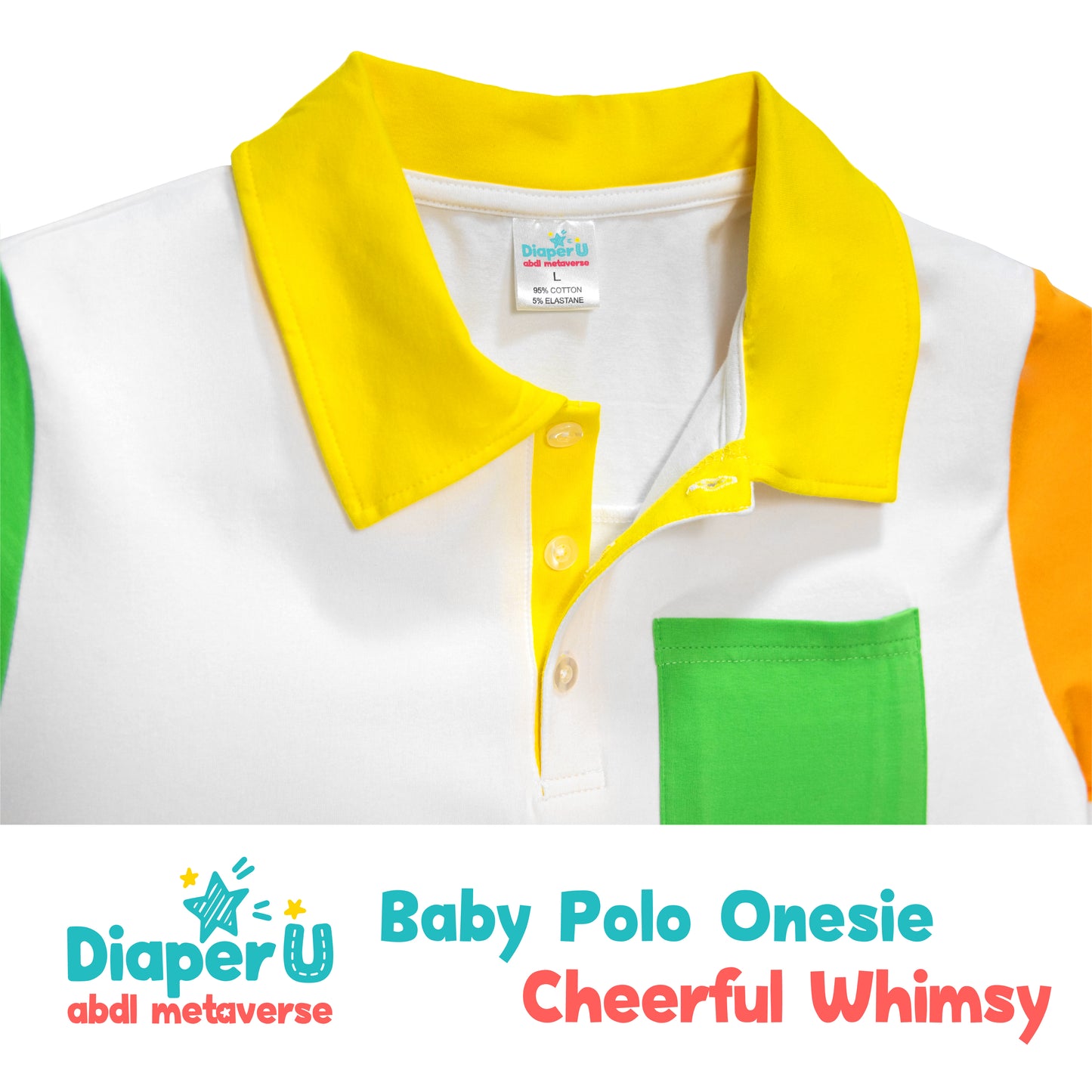 ABDL Polo Onesie - Cheerful Whimsy