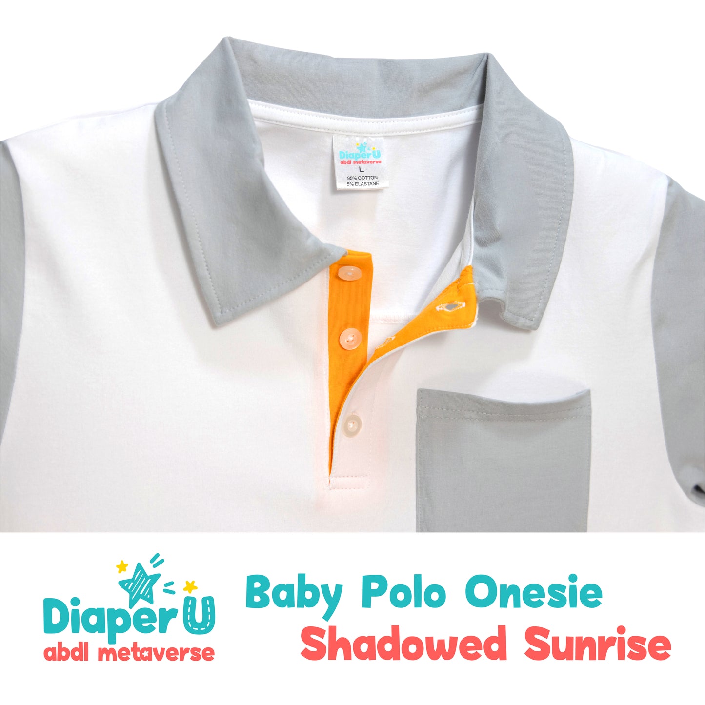 ABDL Polo Onesie - Shadowed Sunrise