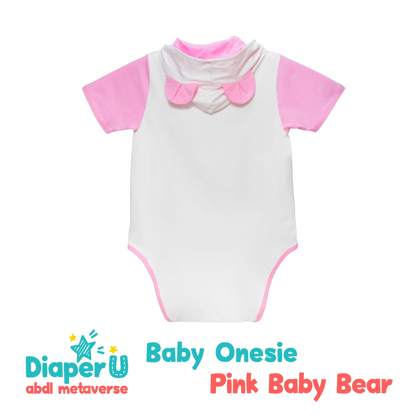 ABDL Onesie - Pink Baby Bear