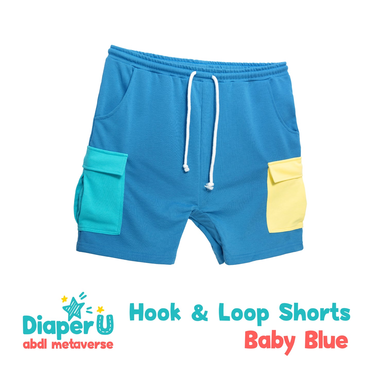 Hook & Loop Shorts - Baby Blue (Limited Edition)