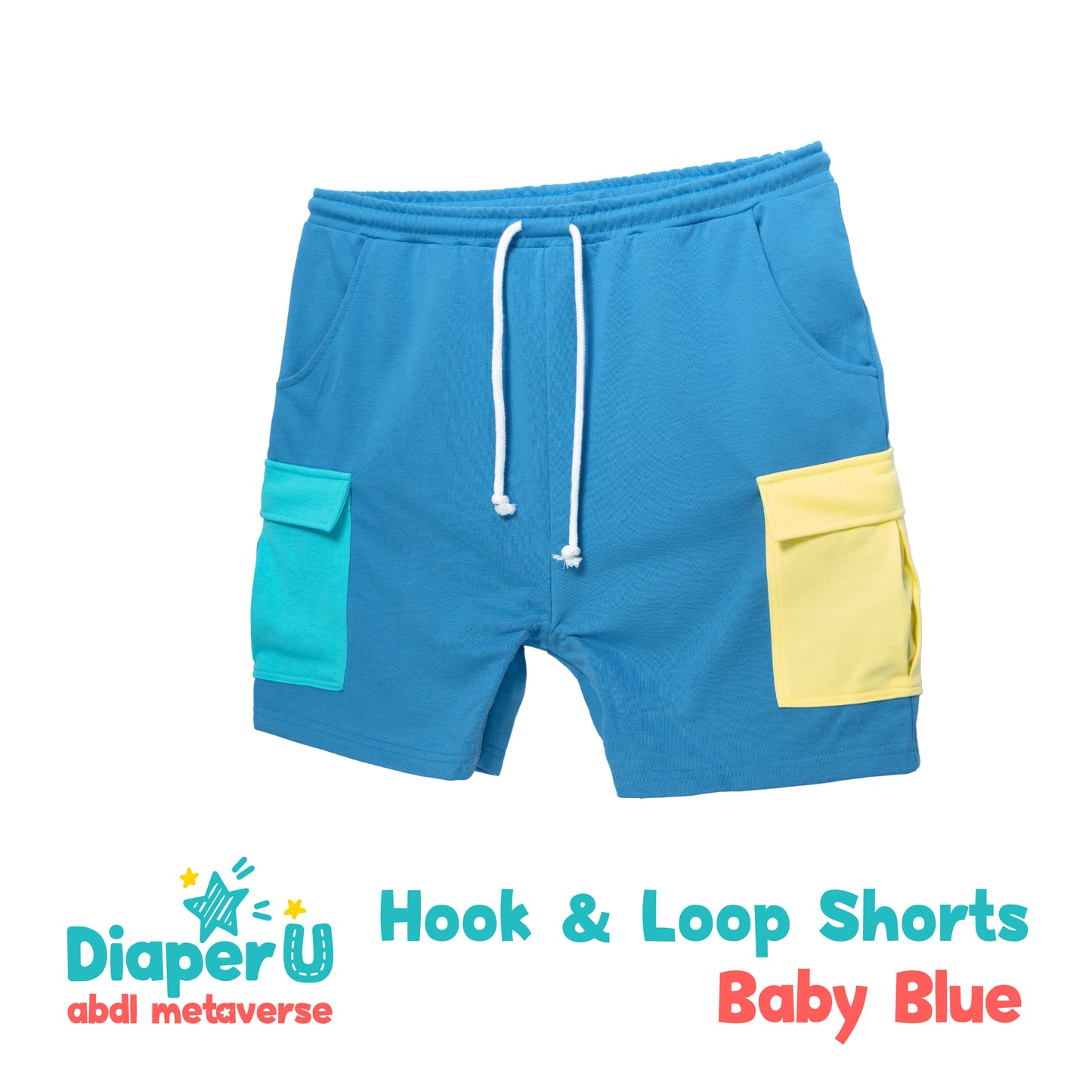 Hook & Loop Shorts - Baby Blue (Limited Edition)