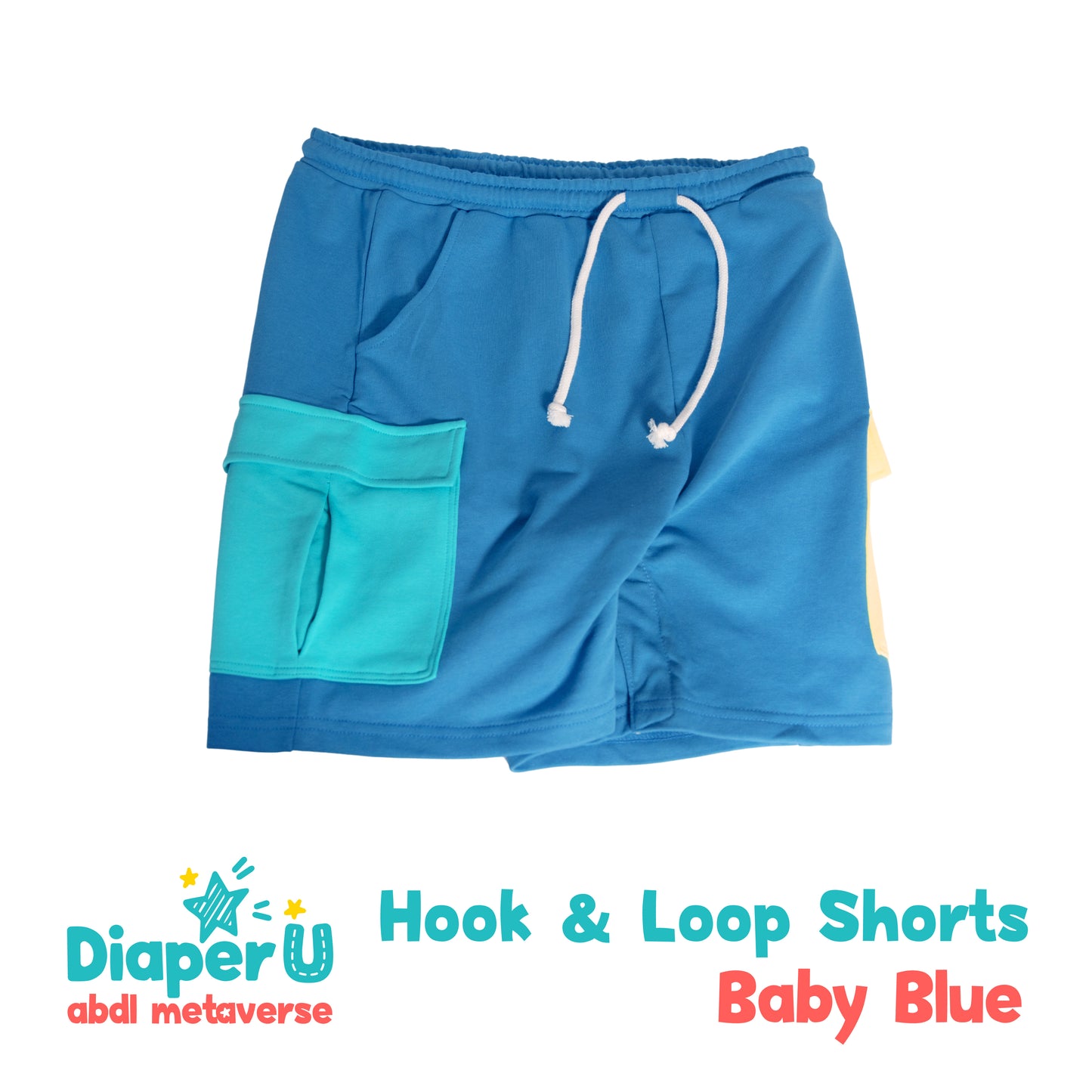 Hook & Loop Shorts - Baby Blue (Limited Edition)