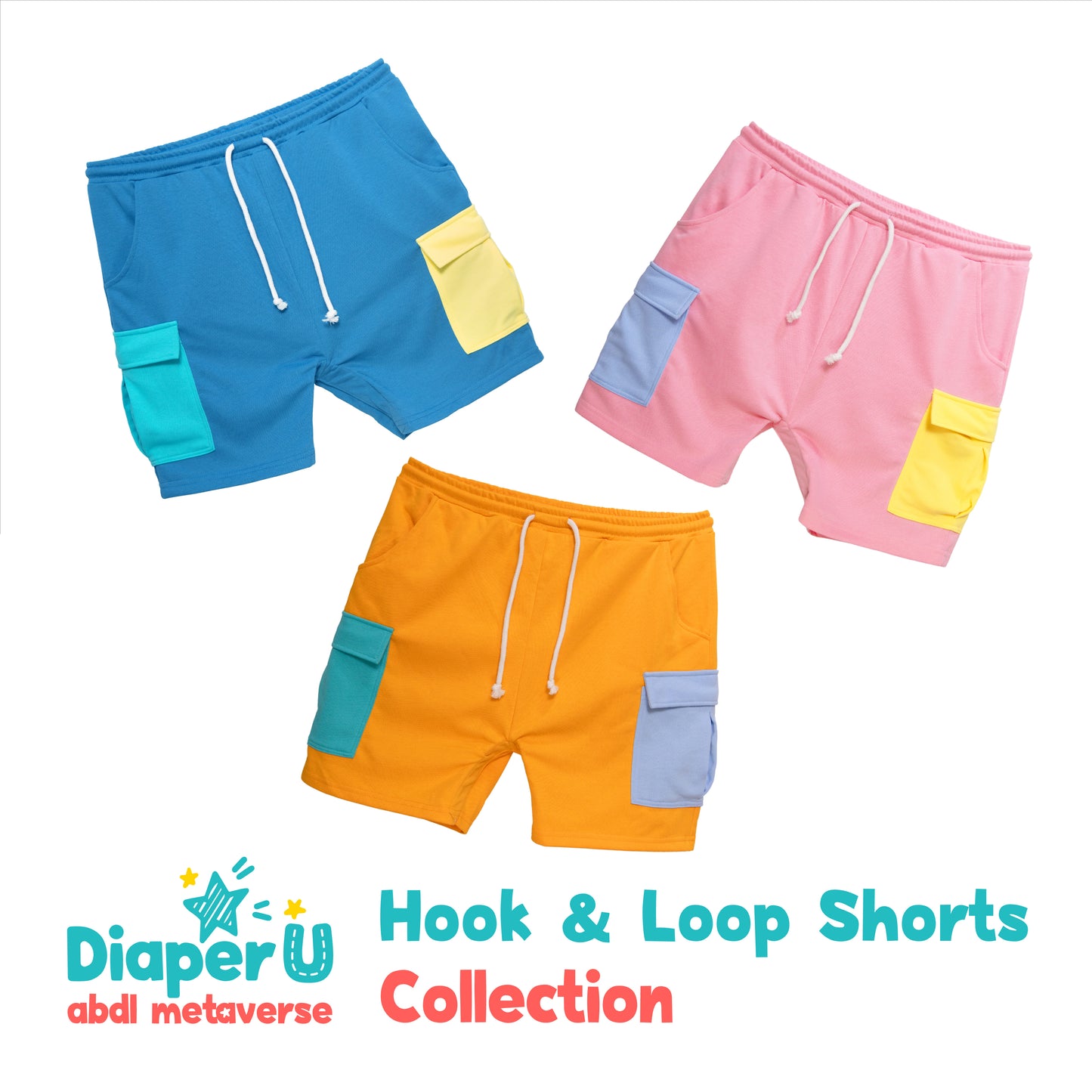 Hook & Loop Shorts - Baby Blue (Limited Edition)