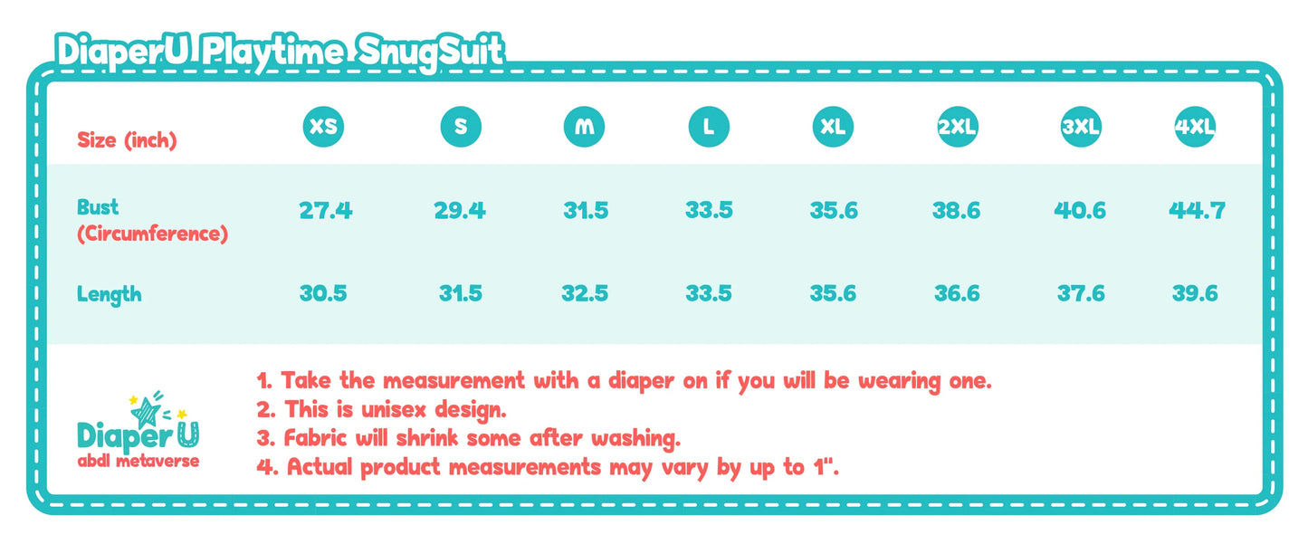 ABDL Playtime Snug-Suit - Baby Shark