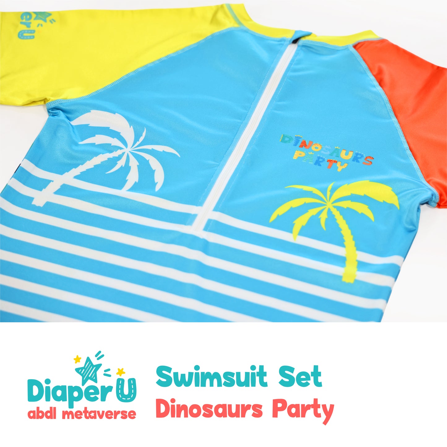 ABDL Swimsuit Set - Dinosaurs Party (Limited Edition)