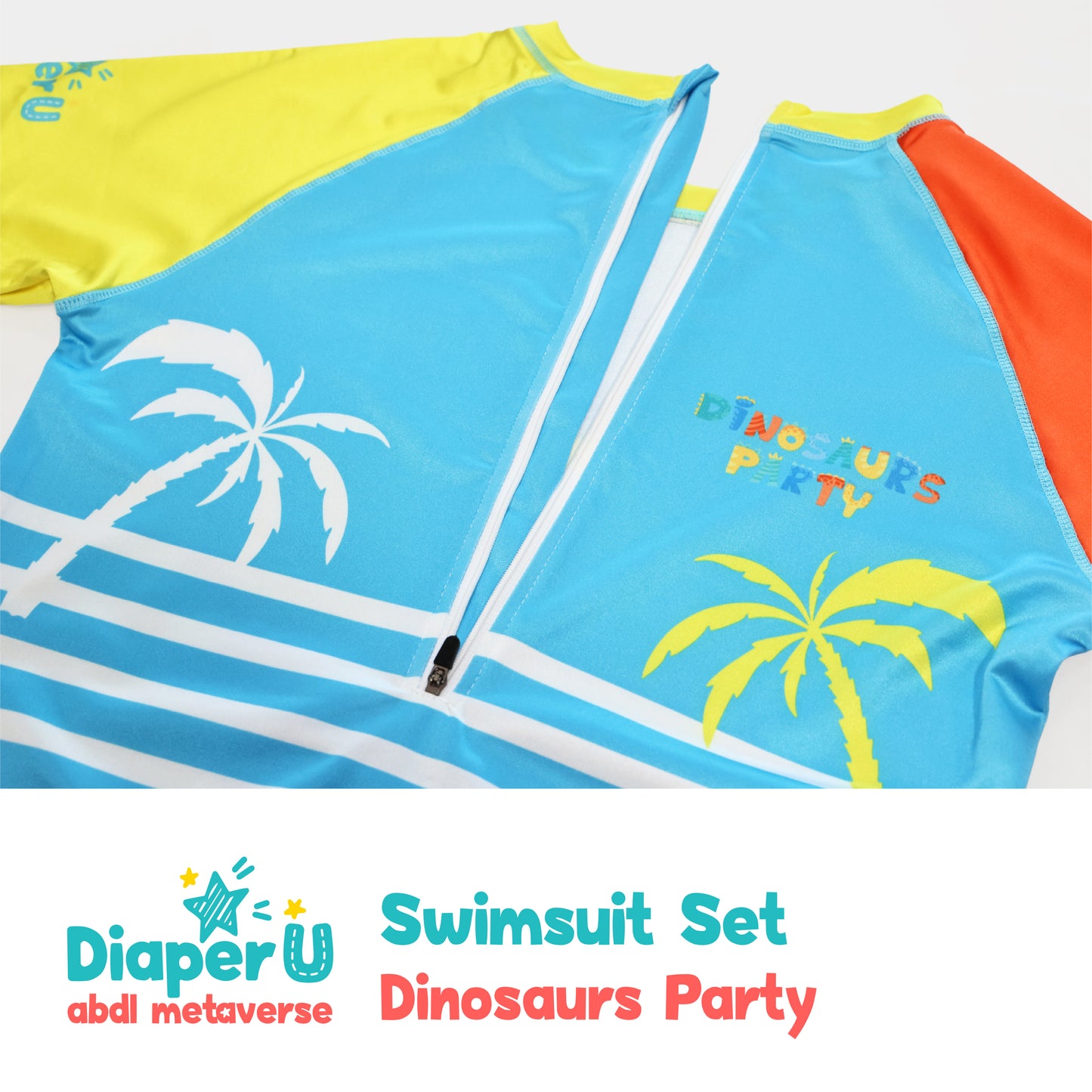 ABDL Swimsuit Set - Dinosaurs Party (Limited Edition)