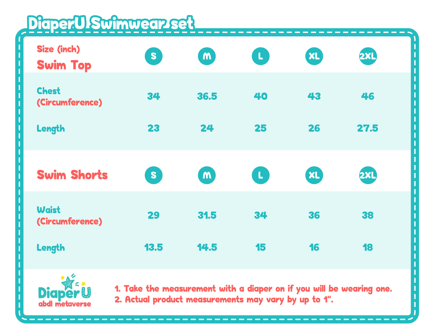ABDL Swimsuit Set - Safari Splash (Limited Edition)