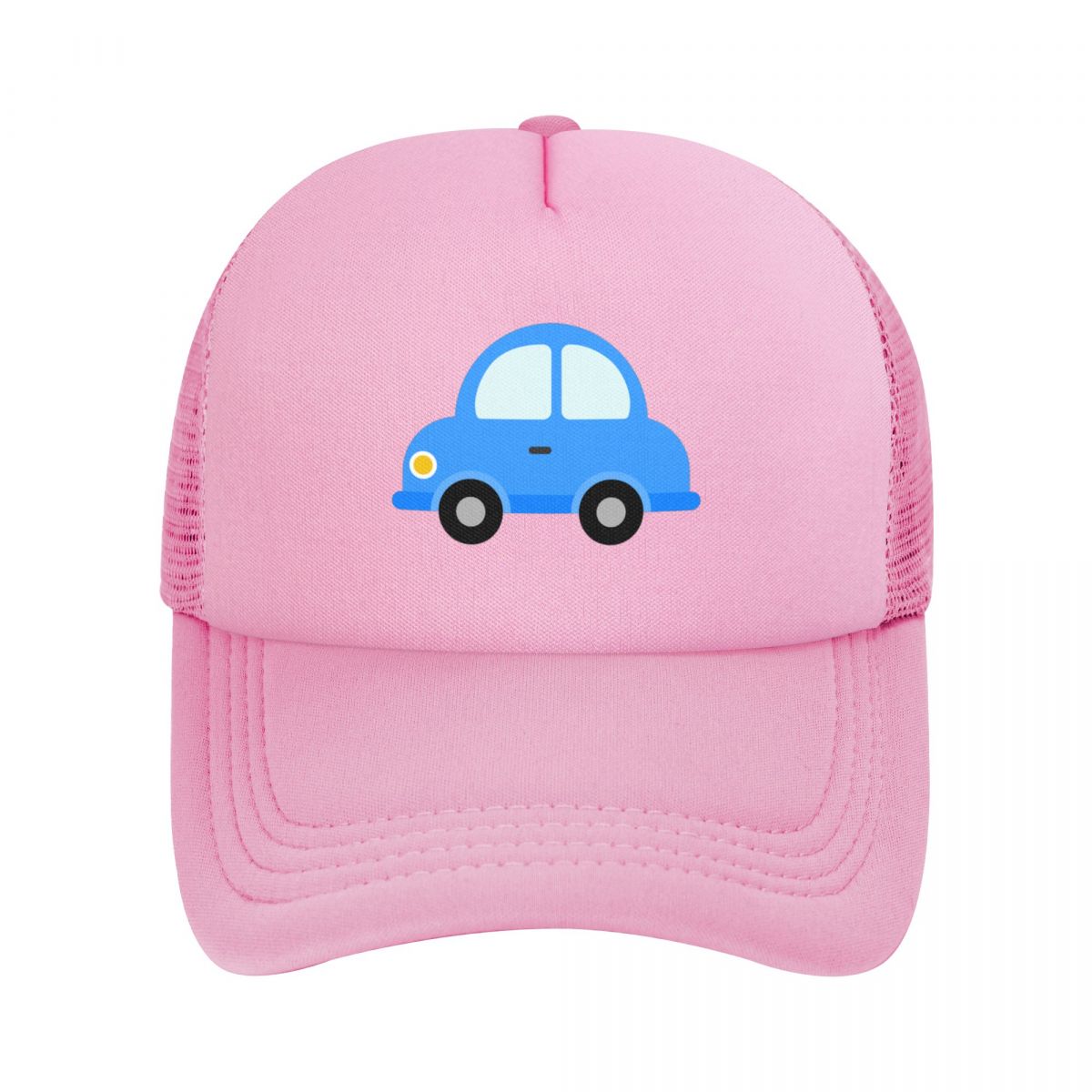 Blue Baby Car Snapback Hats (Yellow Pink)