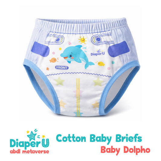 ABDL Cotton Baby Briefs - Baby Dolpho