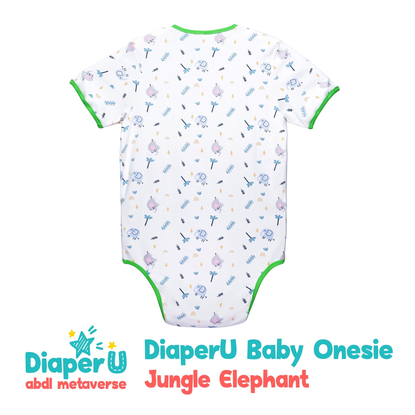 ABDL Onesie - Jungle Elephant
