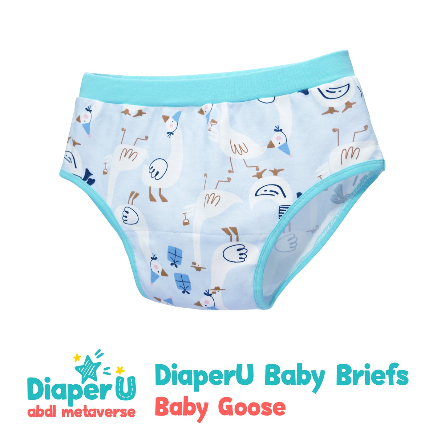 ABDL Cotton Baby Briefs - Baby Goose (Unisex)