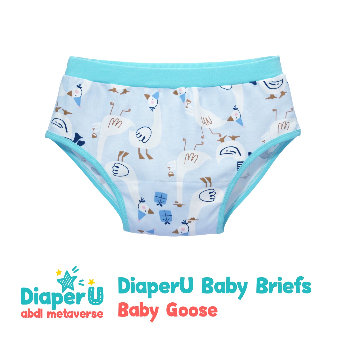 ABDL Cotton Baby Briefs - Baby Goose (Unisex)