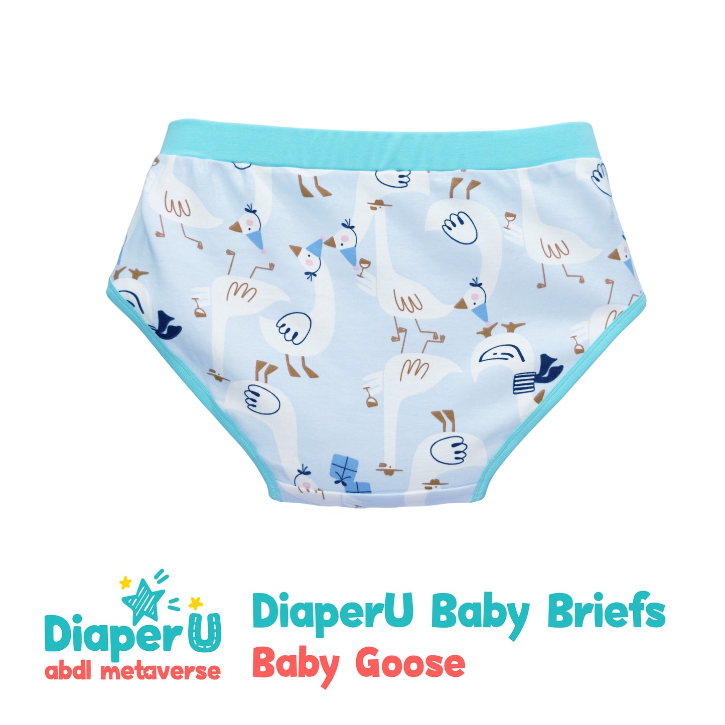 ABDL Cotton Baby Briefs - Baby Goose (Unisex)