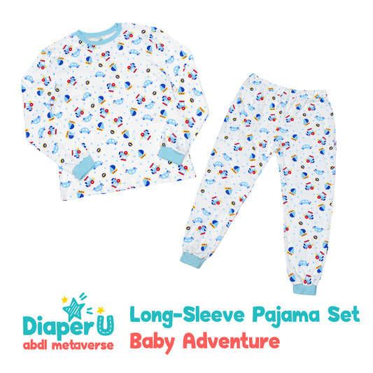 ABDL Cotton Long-Sleeve Pajama Set - Baby Adventure
