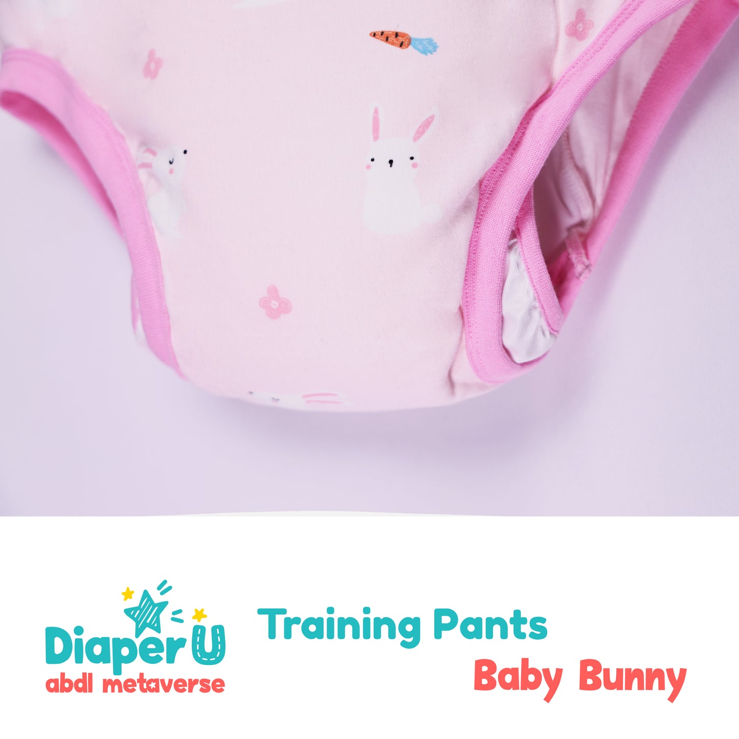 ABDL Training Pants - Baby Bunny (Waterproof Version)