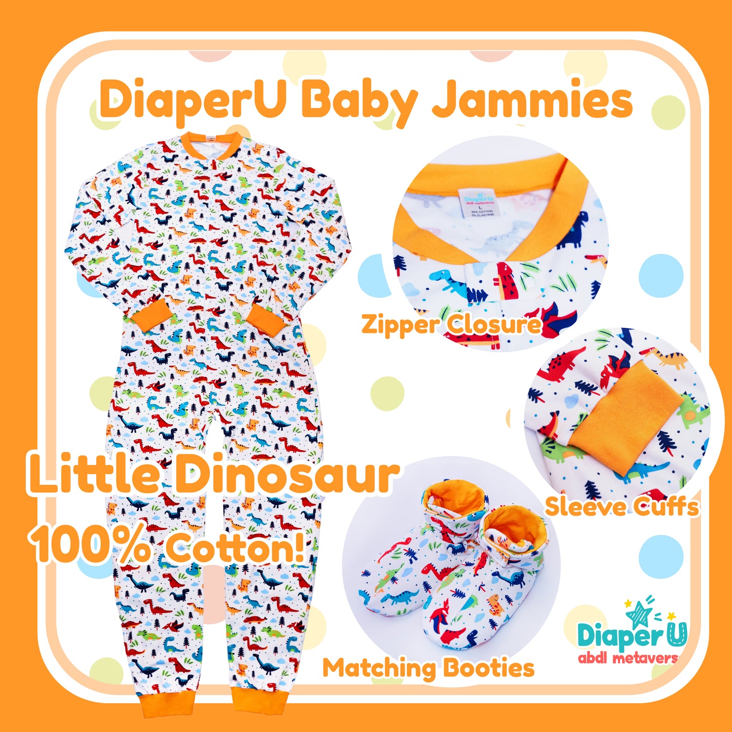 ABDL Jammies - Little Dinosaur