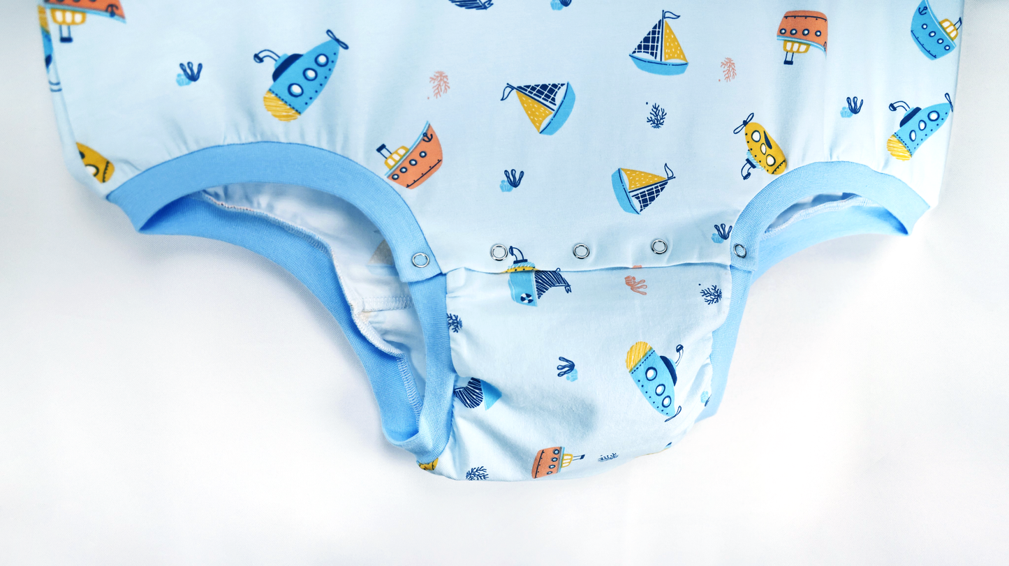 ABDL Onesie (Sleeveless) - Little Ships