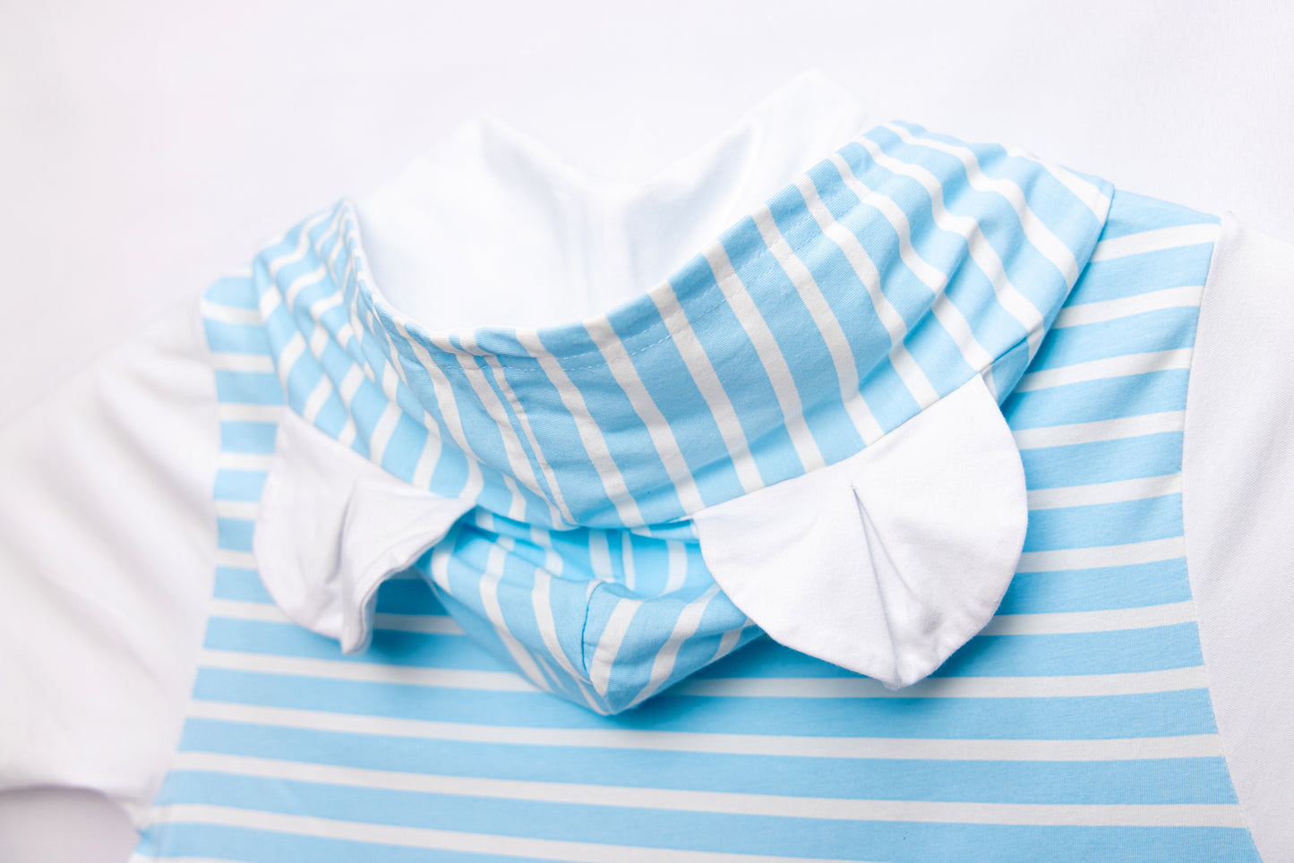 ABDL Onesie - Blue Stripe & White