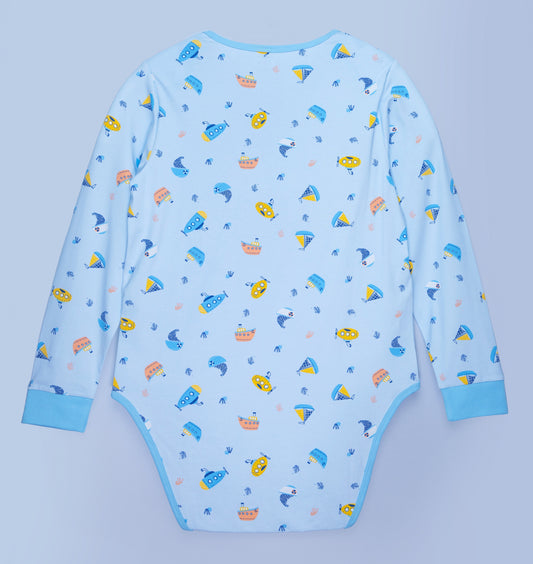 ABDL Long Sleeve Onesie - Little Ships