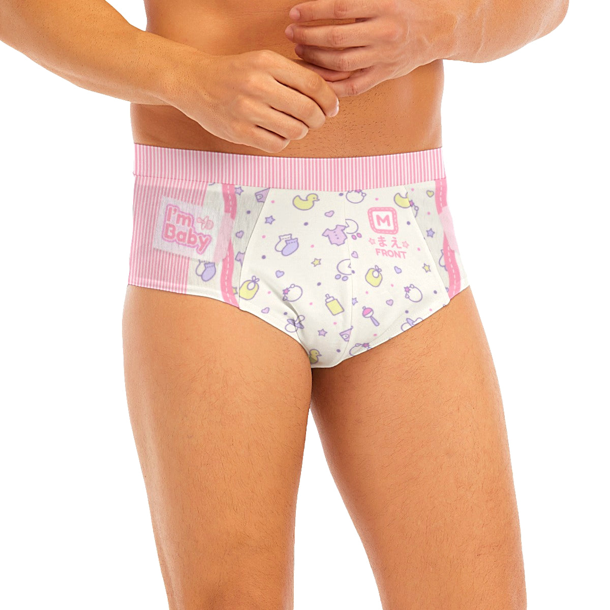 Baby Boy Briefs - I'm Baby (Baby Pink)