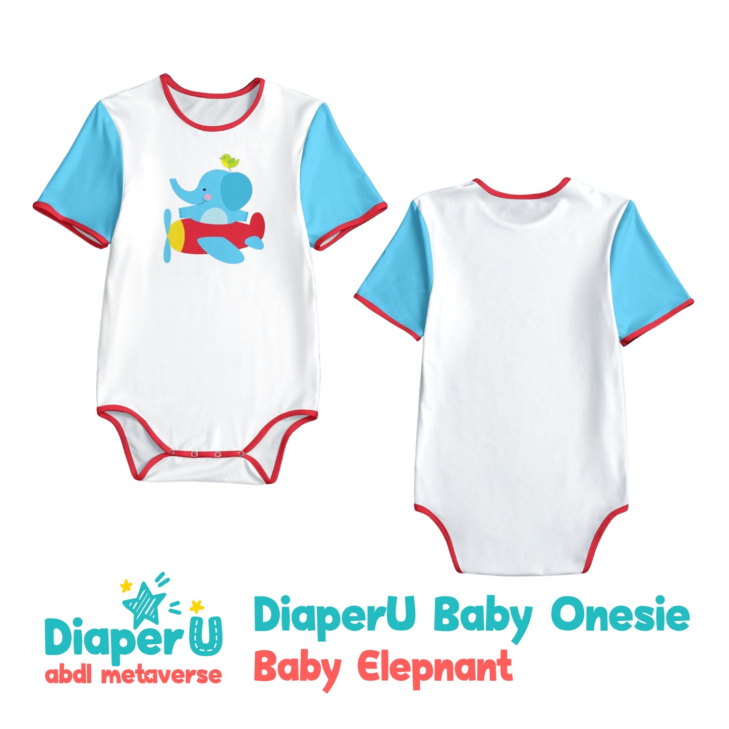 ABDL Onesie - Baby Elephant