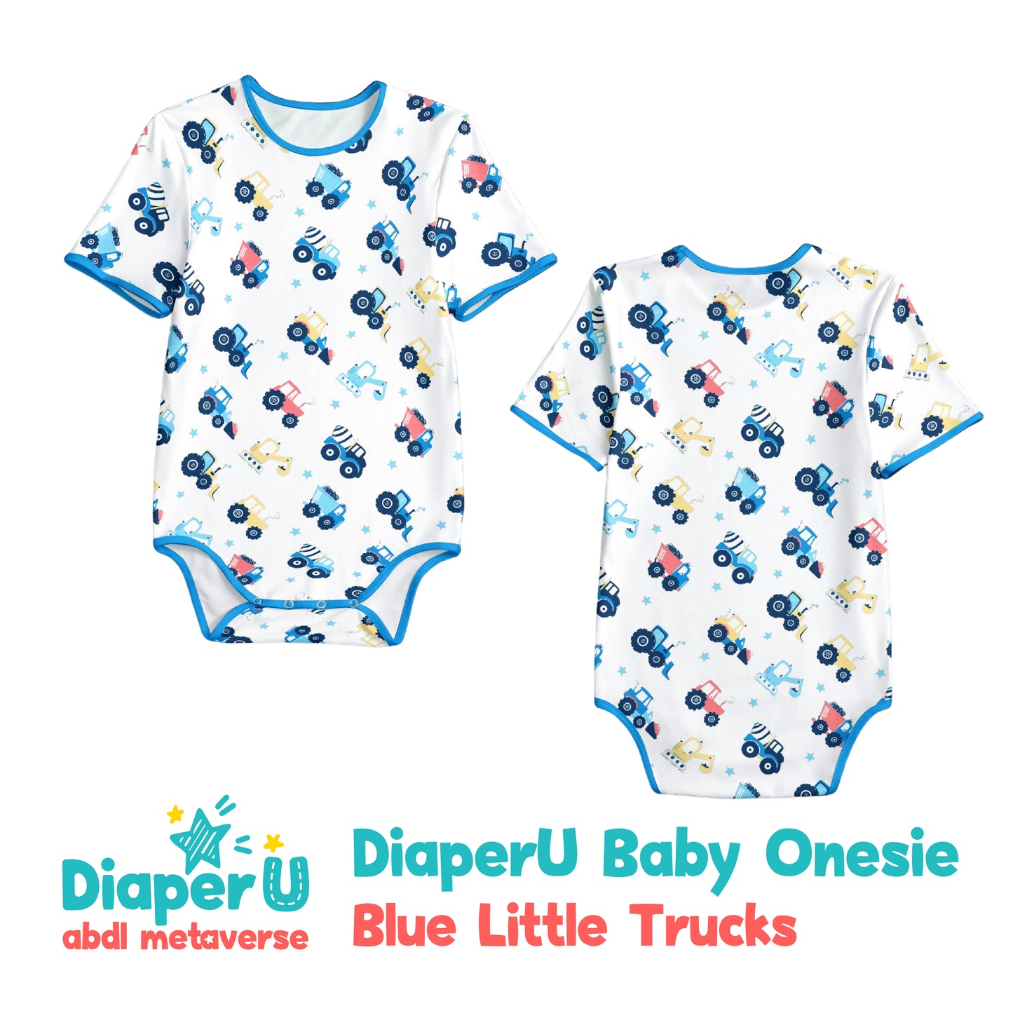 ABDL Onesie - Little Trucks