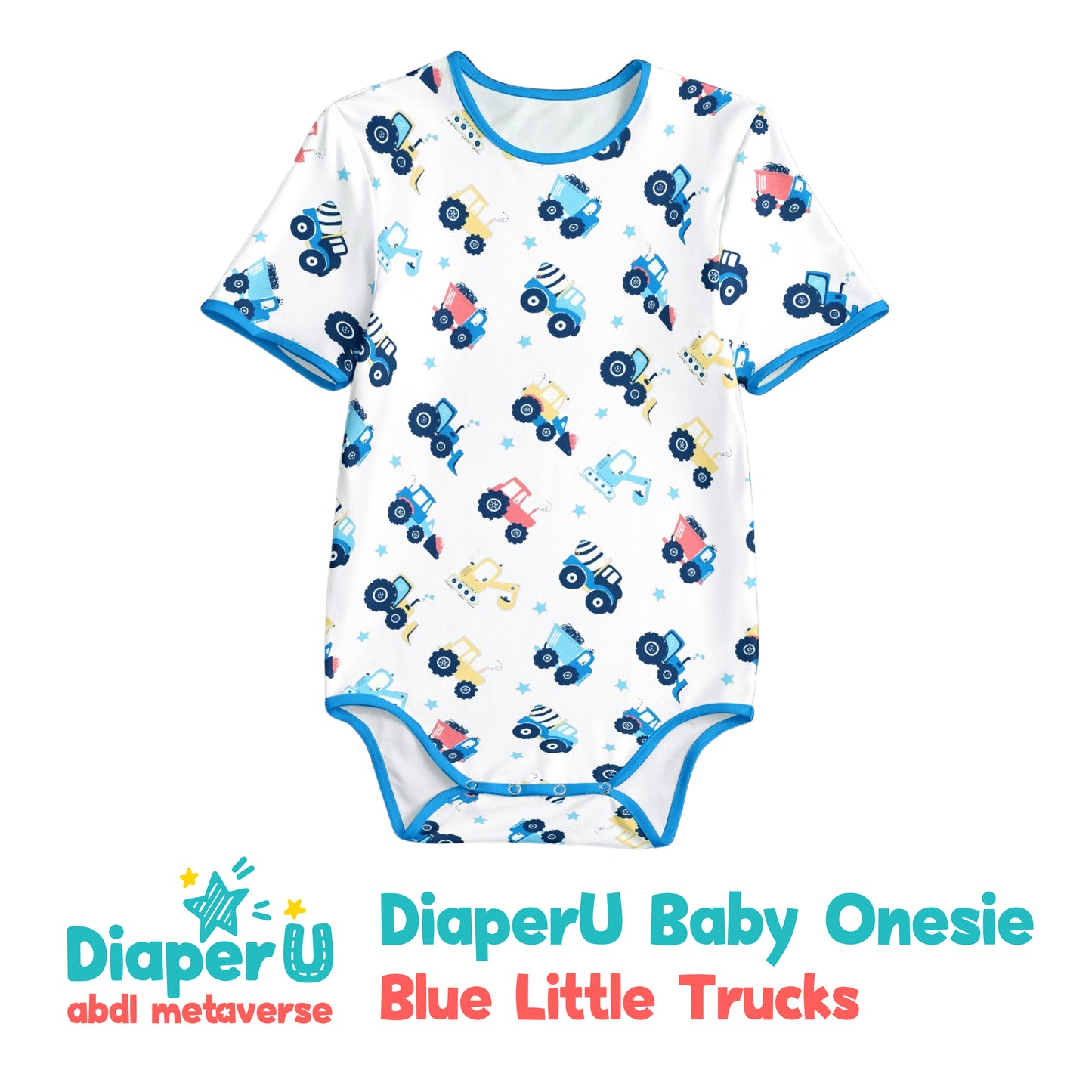 ABDL Onesie - Little Trucks