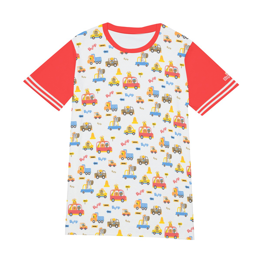 Adult Baby Play Shirt - Red Animal