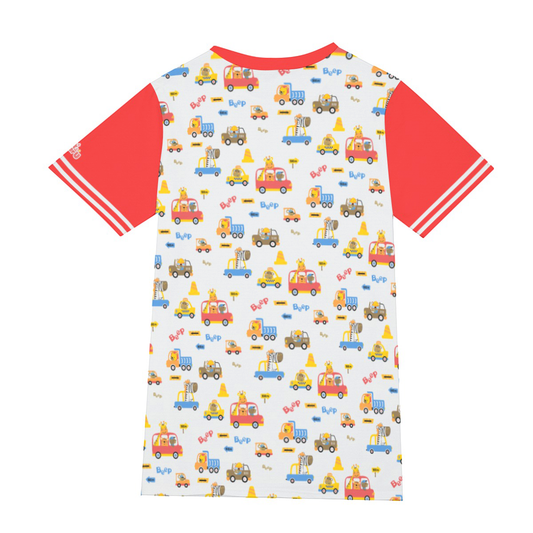 Adult Baby Play Shirt - Red Animal