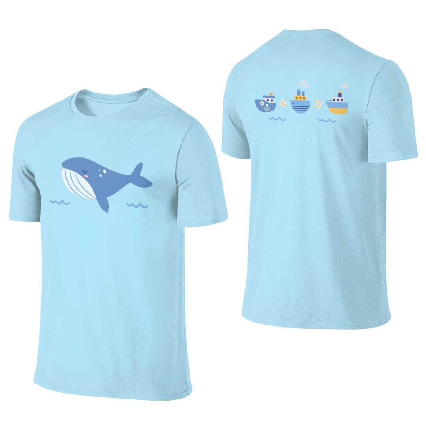 Baby Whale T-Shirt (Double sided graphic)