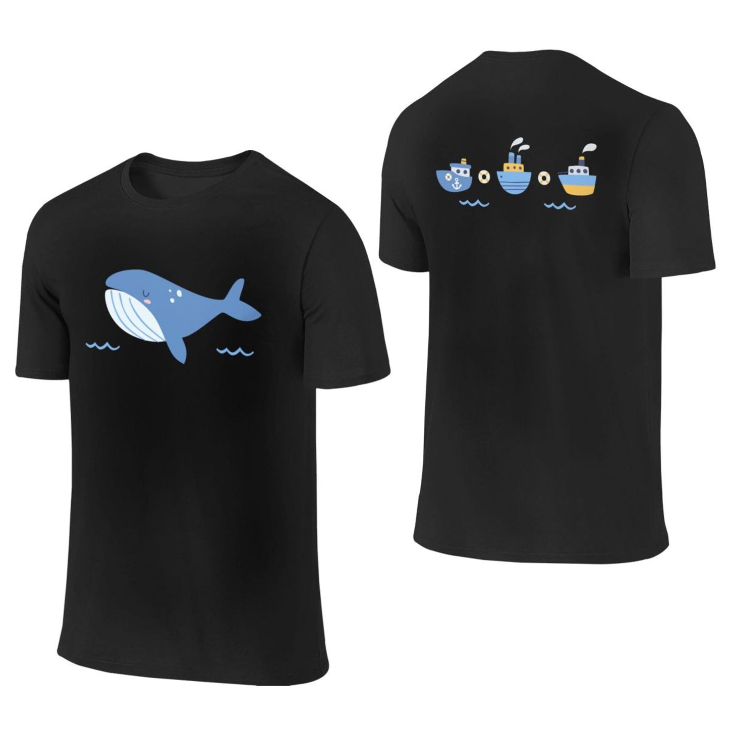 Baby Whale T-Shirt (Double sided graphic)