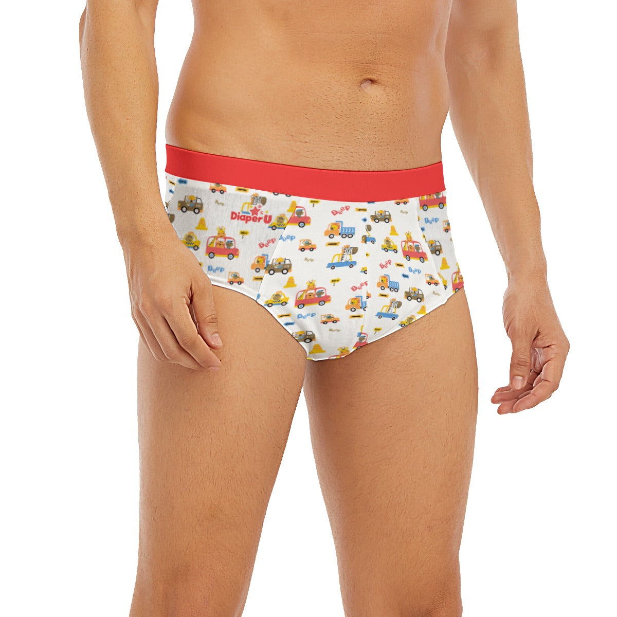 Baby Boy Briefs - Red Animals