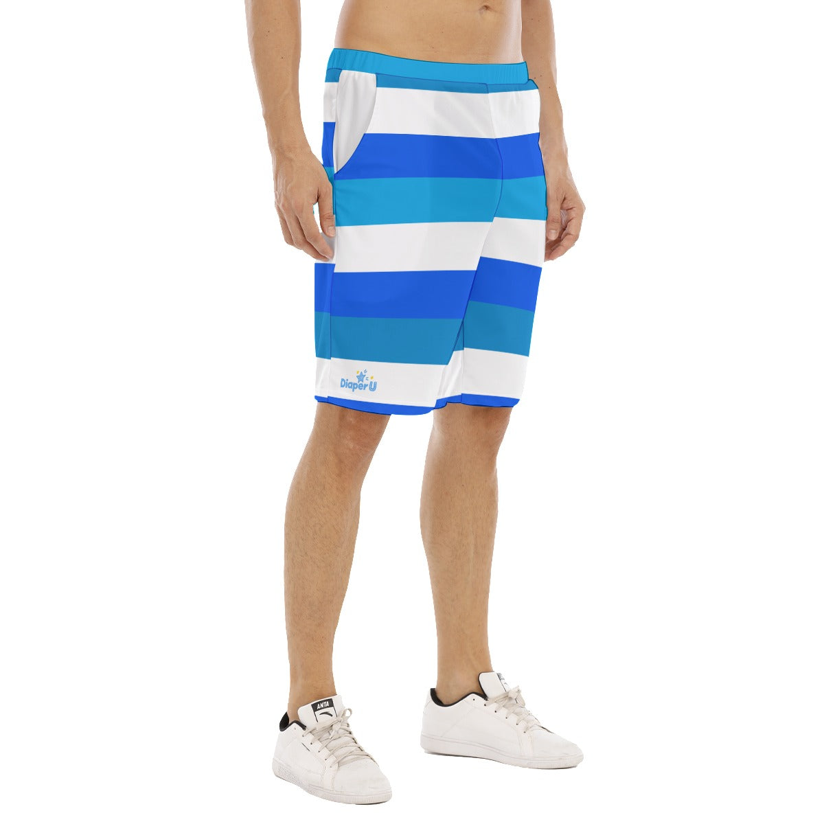 Adult Baby Play Shorts - Blue
