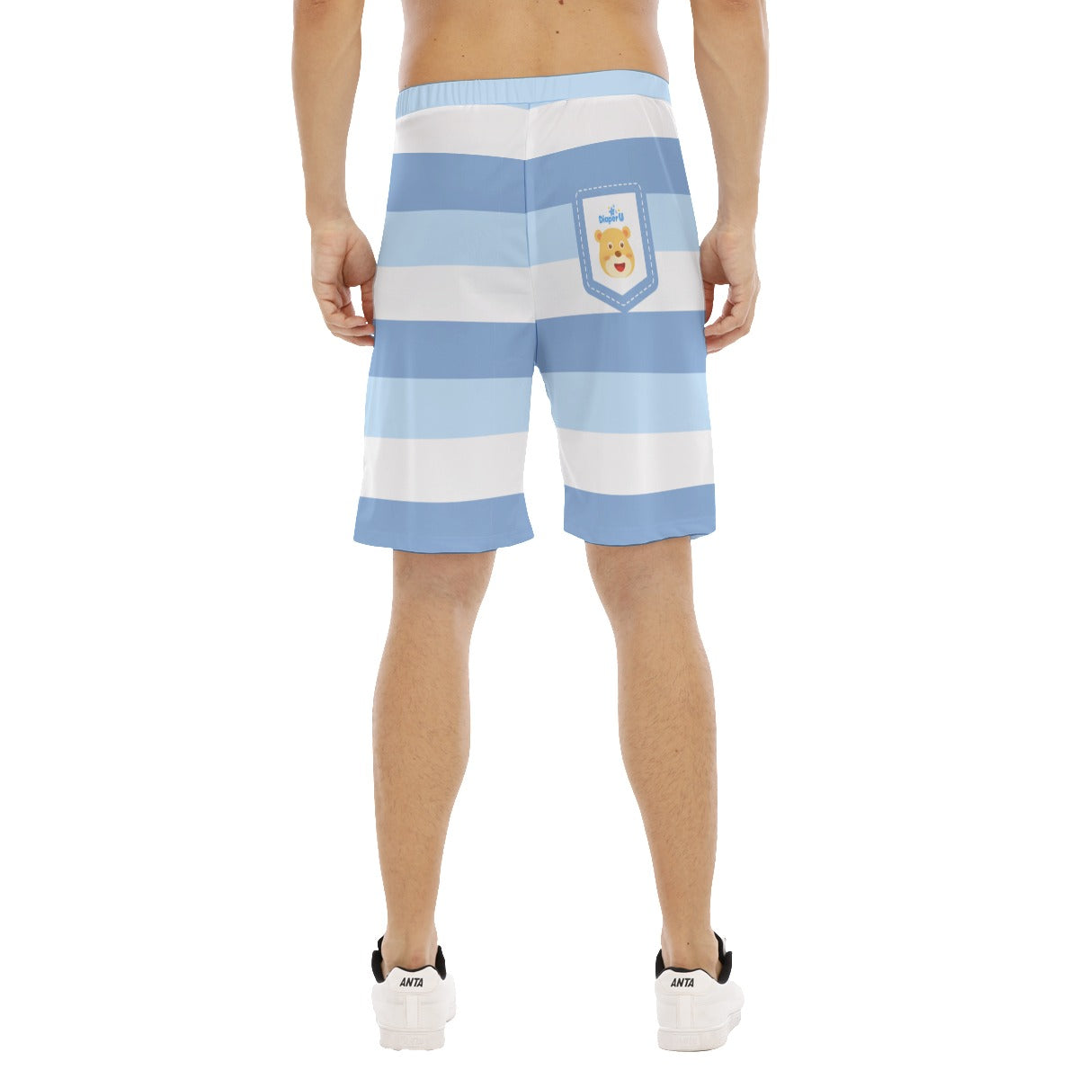 Adult Baby Play Shorts - Azure