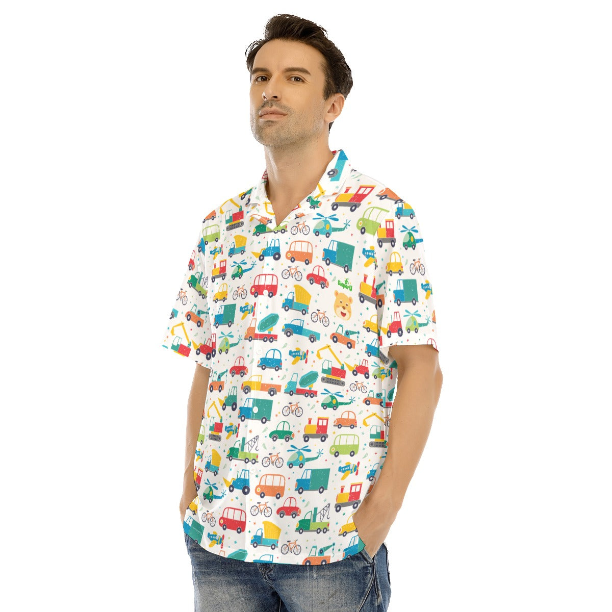 Adult Baby Hawaiian Shirt - Baby Cars