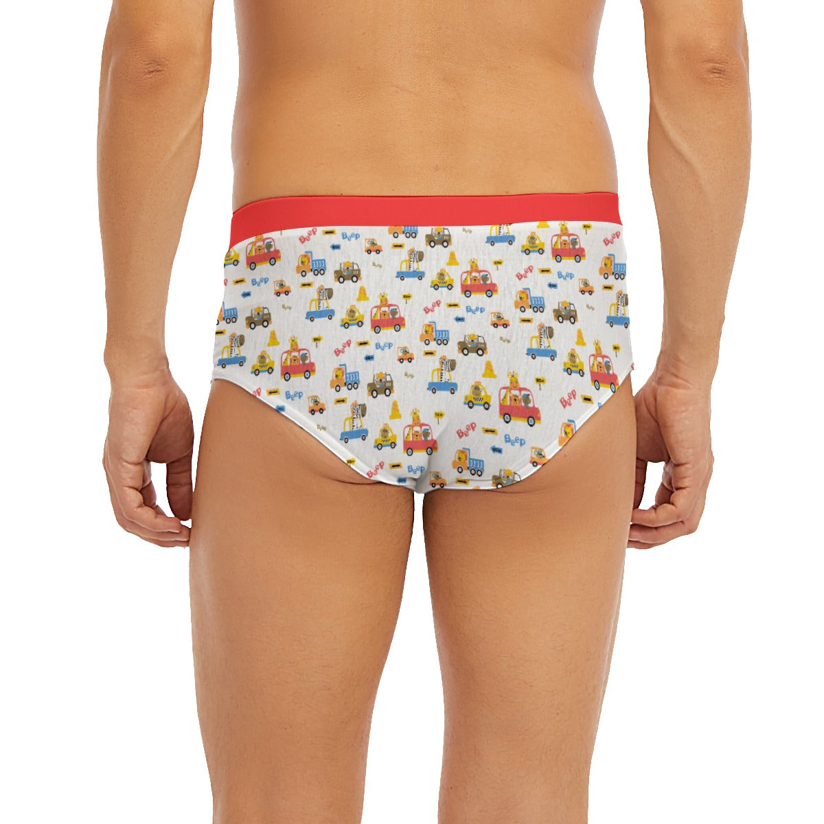Baby Boy Briefs - Red Animals