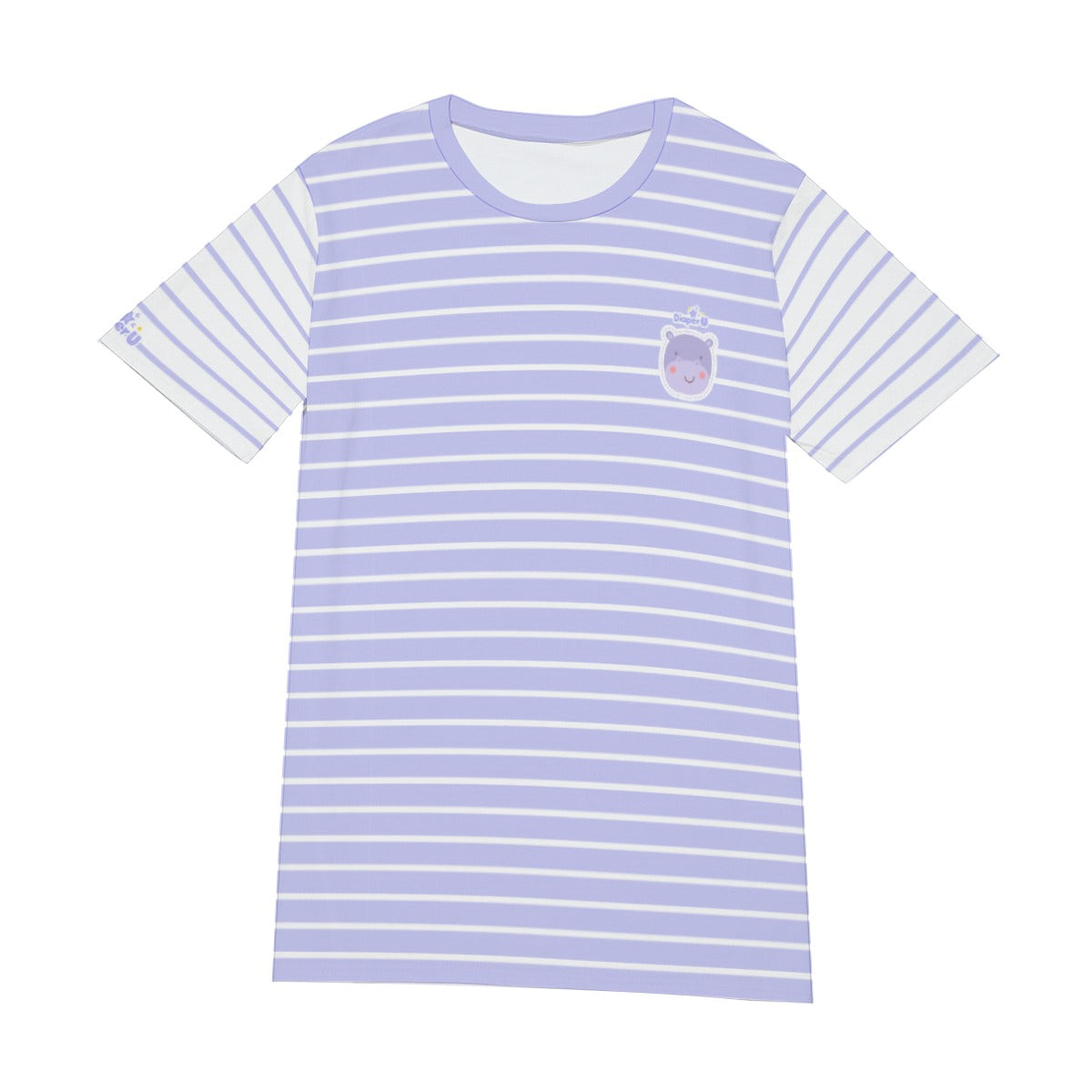 Adult Baby Play Shirt - Purple Hippo