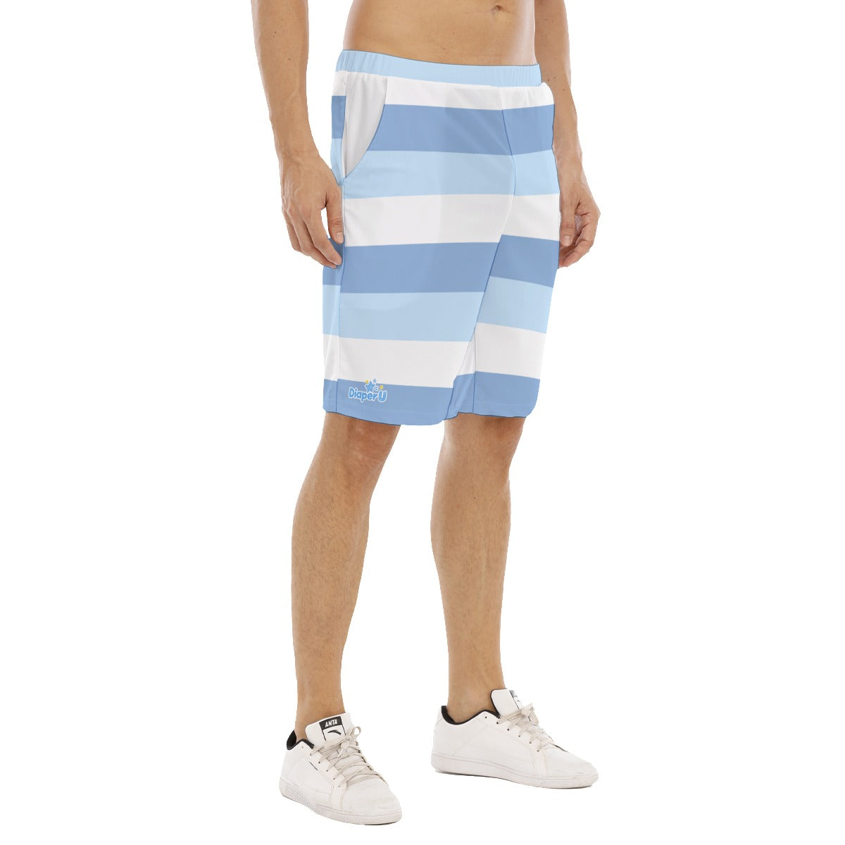 Adult Baby Play Shorts - Azure