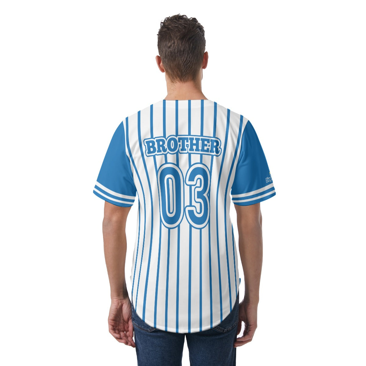 Baby Boy Short Sleeve Baseball Jersey - Blue