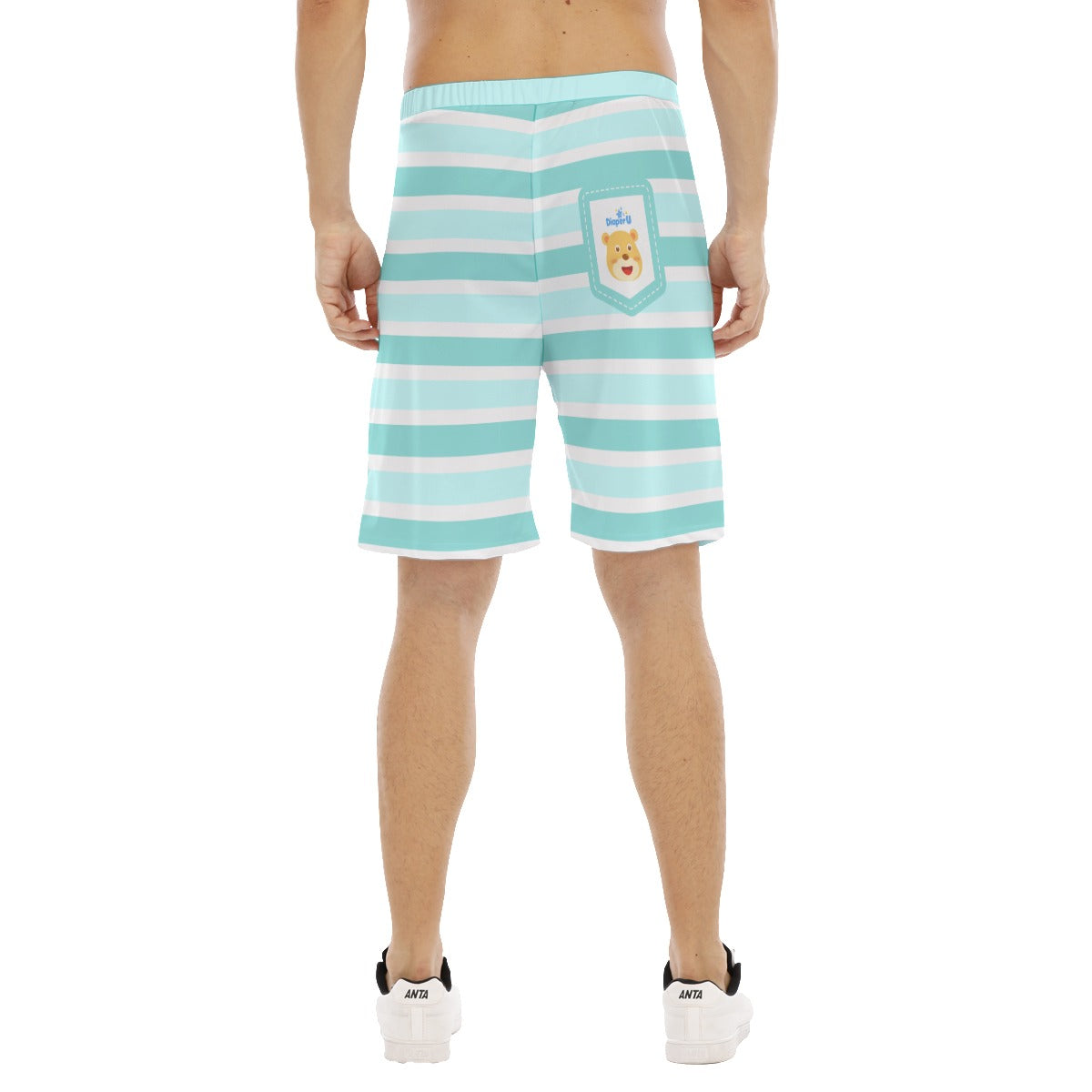 Adult Baby Play Shorts - Aqua