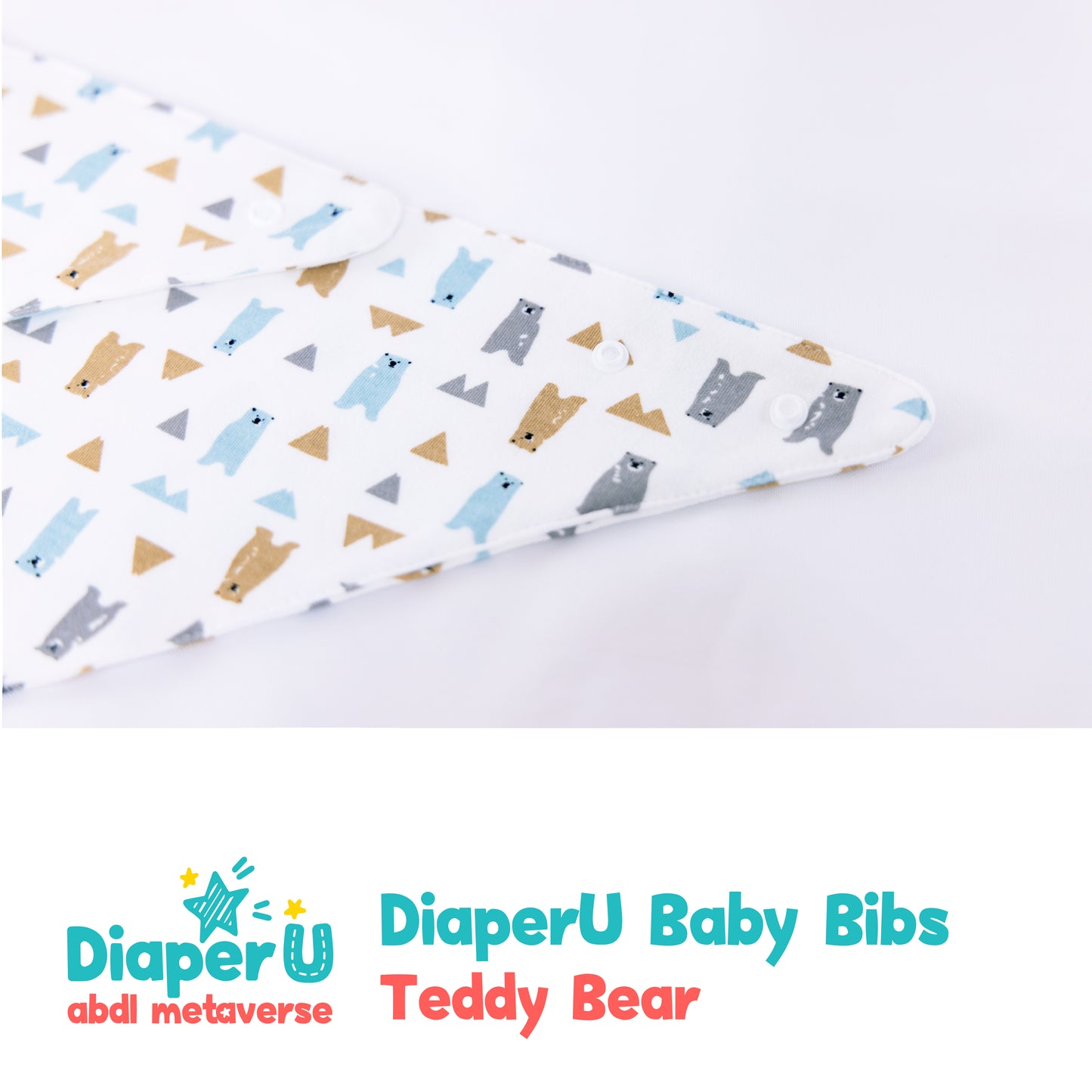 ABDL Baby Bibs - Teddy Bear (Adult Size)