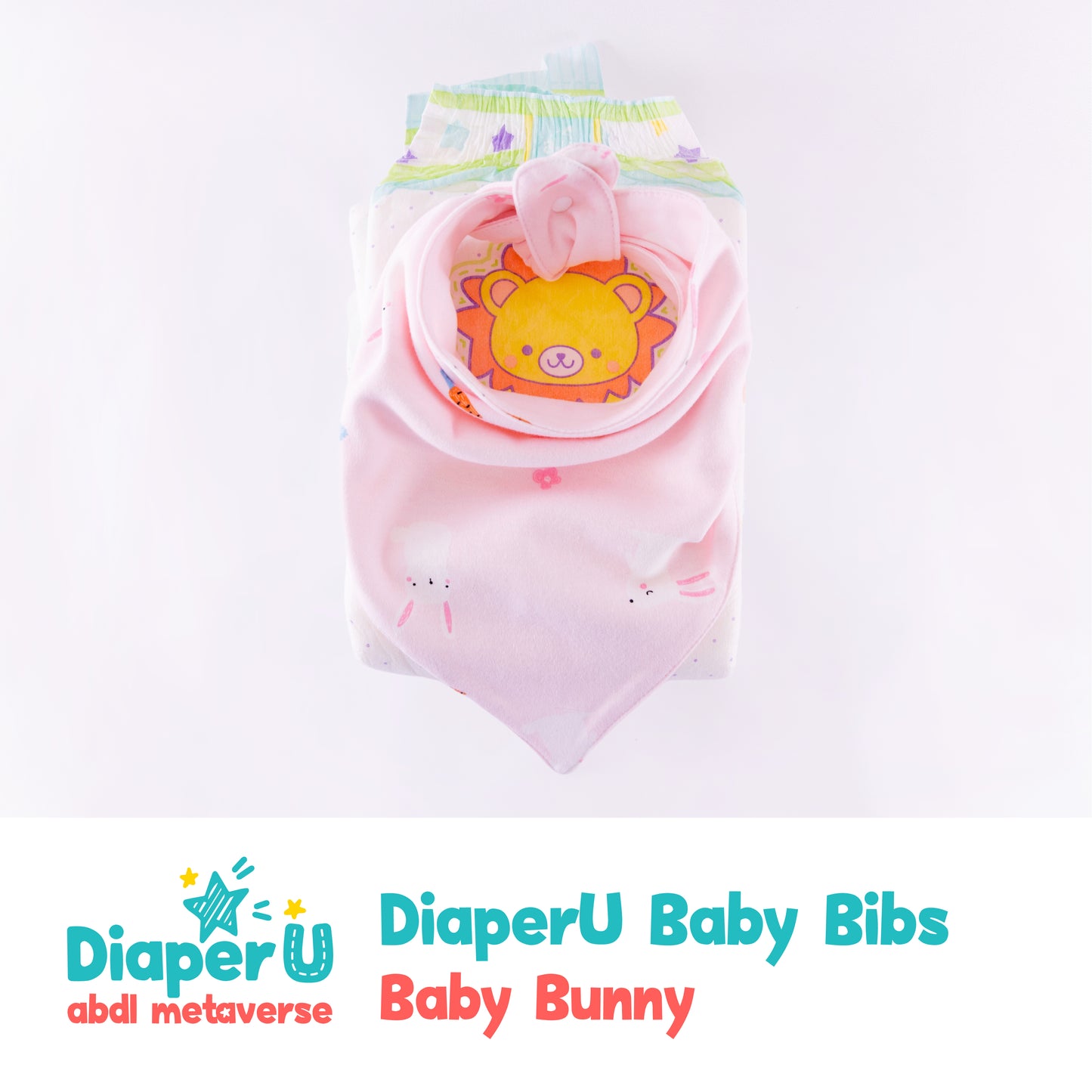 ABDL Baby Bibs - Baby Bunny (Adult Size)