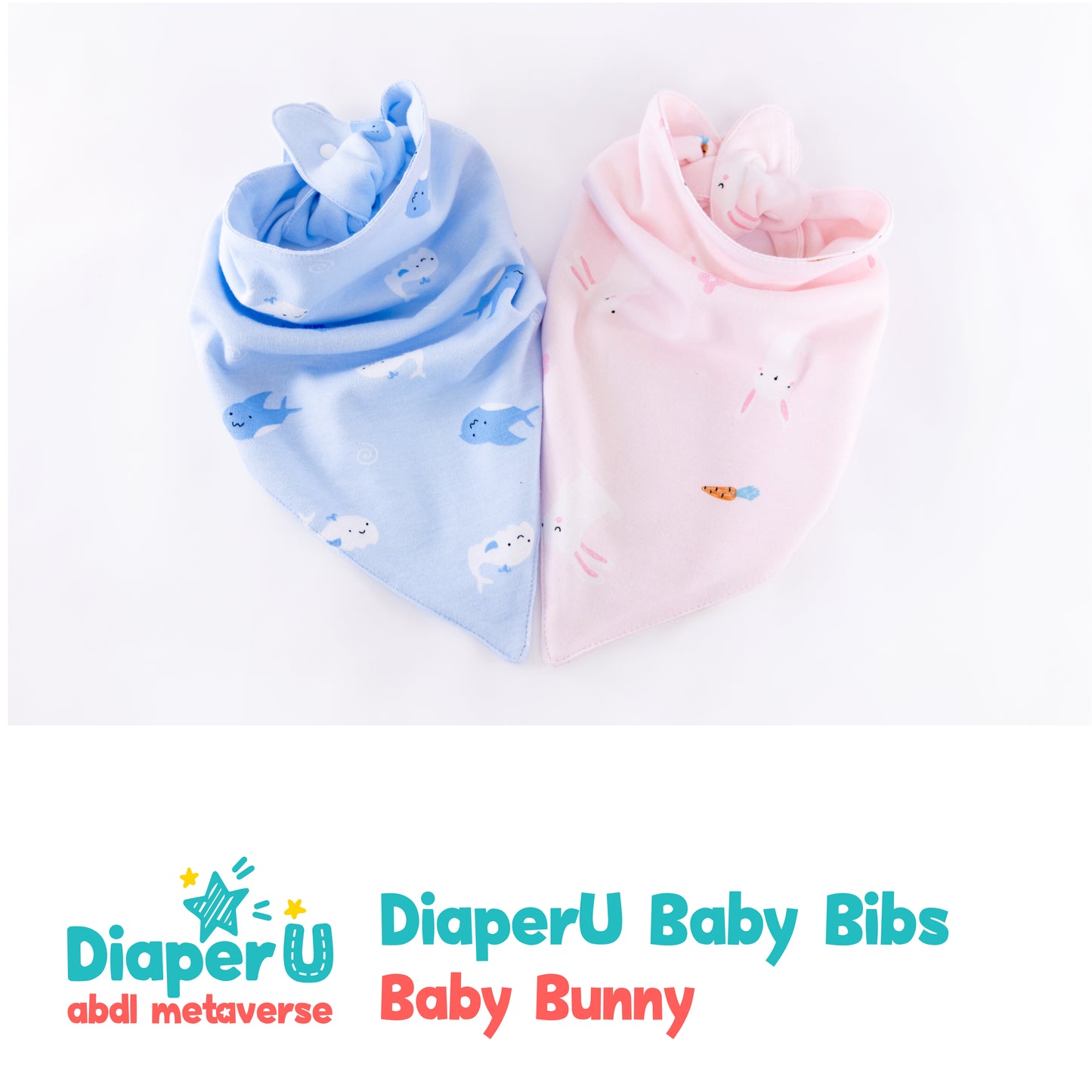 ABDL Baby Bibs - Baby Bunny (Adult Size)