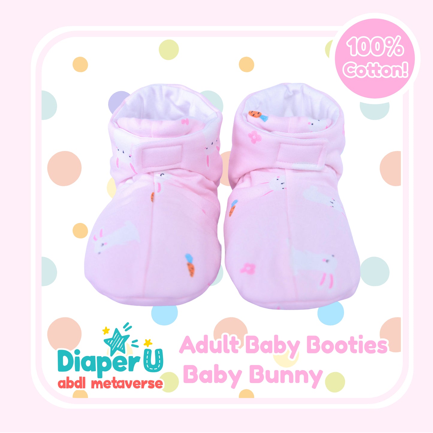 ABDL Baby Booties - Baby Bunny