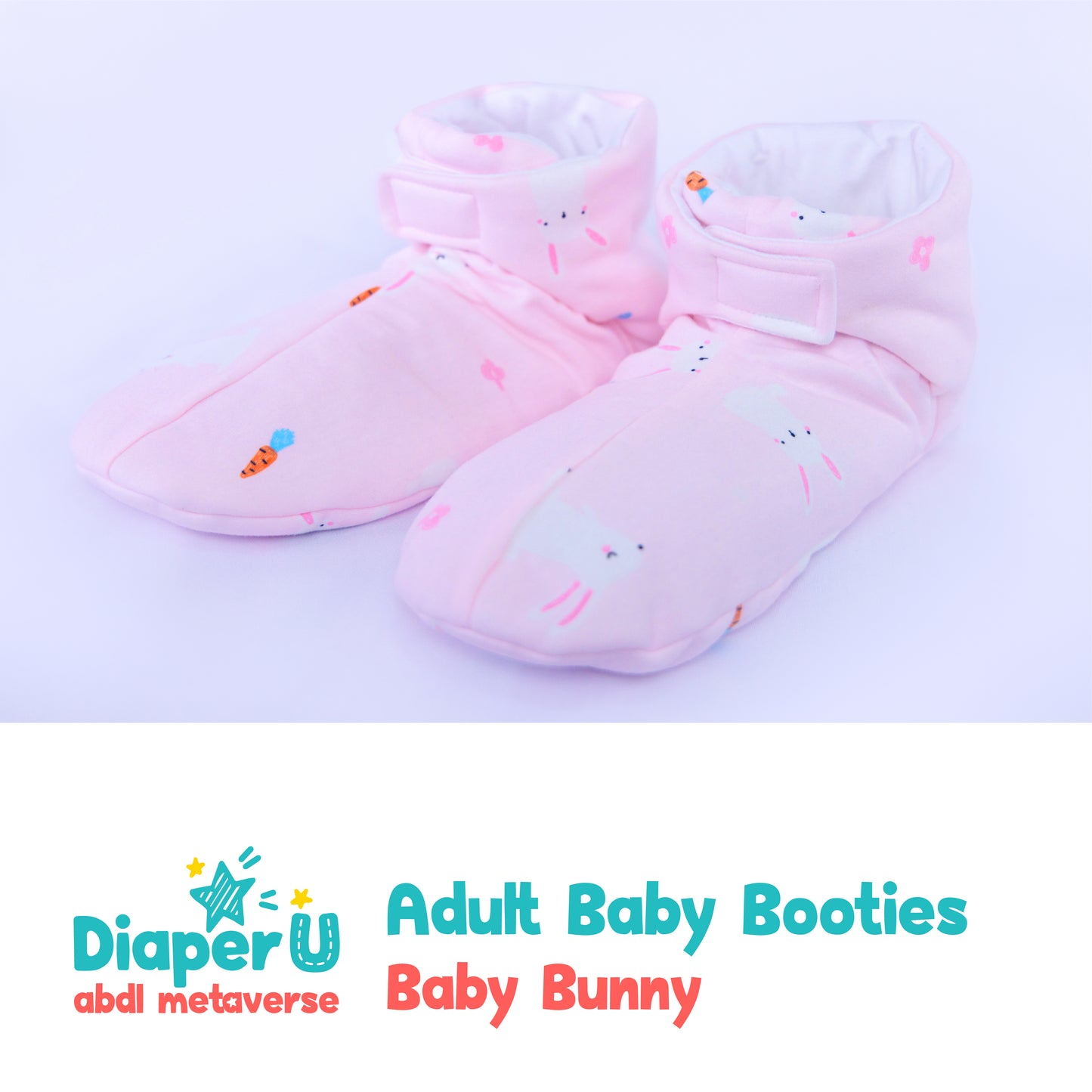 ABDL Baby Booties - Baby Bunny