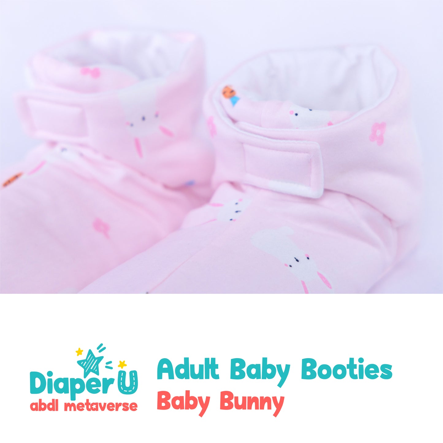 ABDL Baby Booties - Baby Bunny