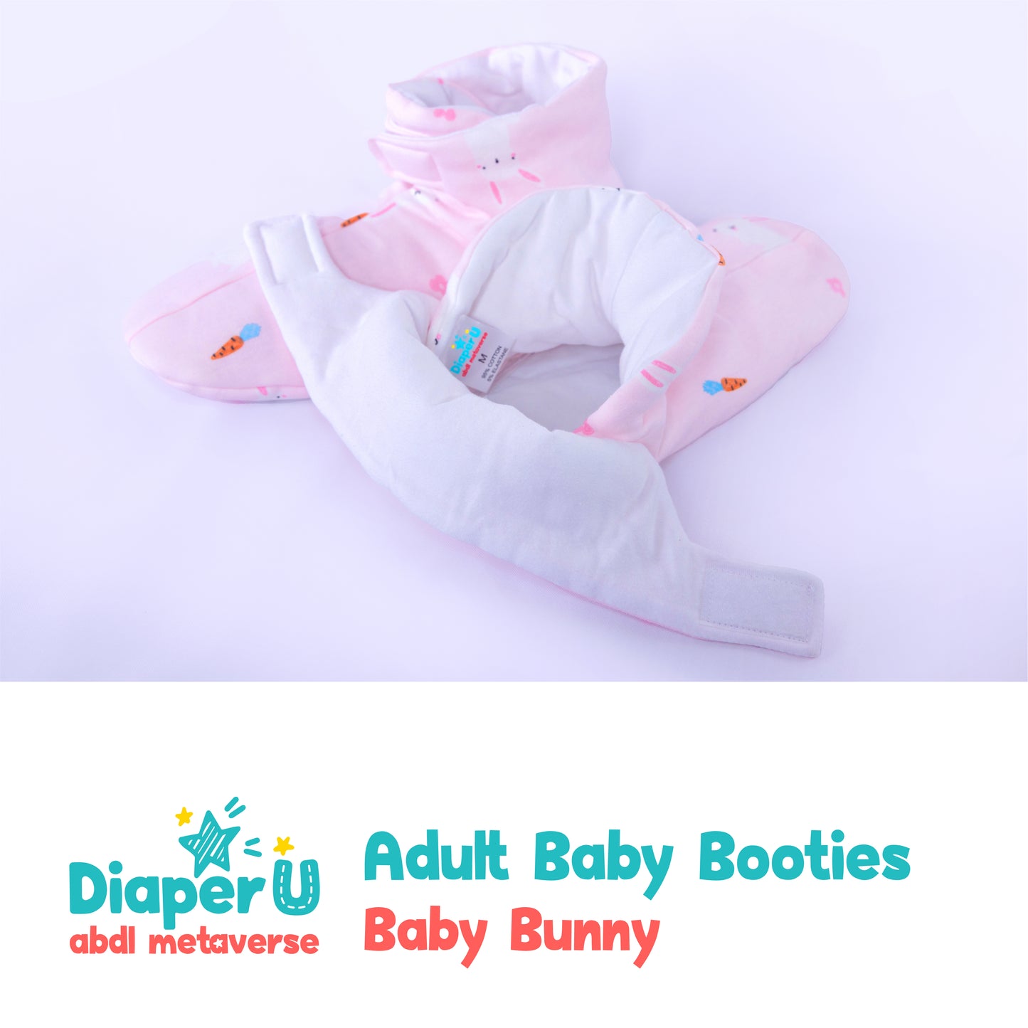 ABDL Baby Booties - Baby Bunny