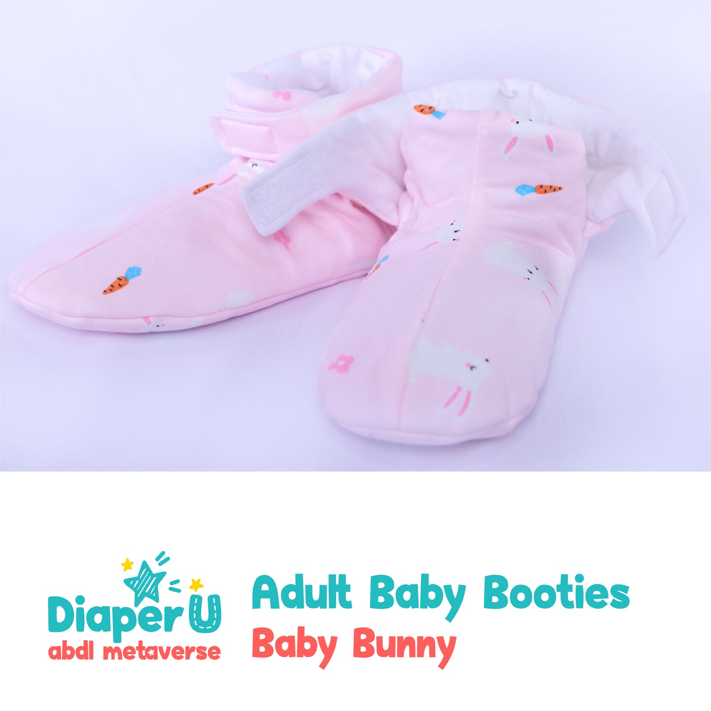 ABDL Baby Booties - Baby Bunny