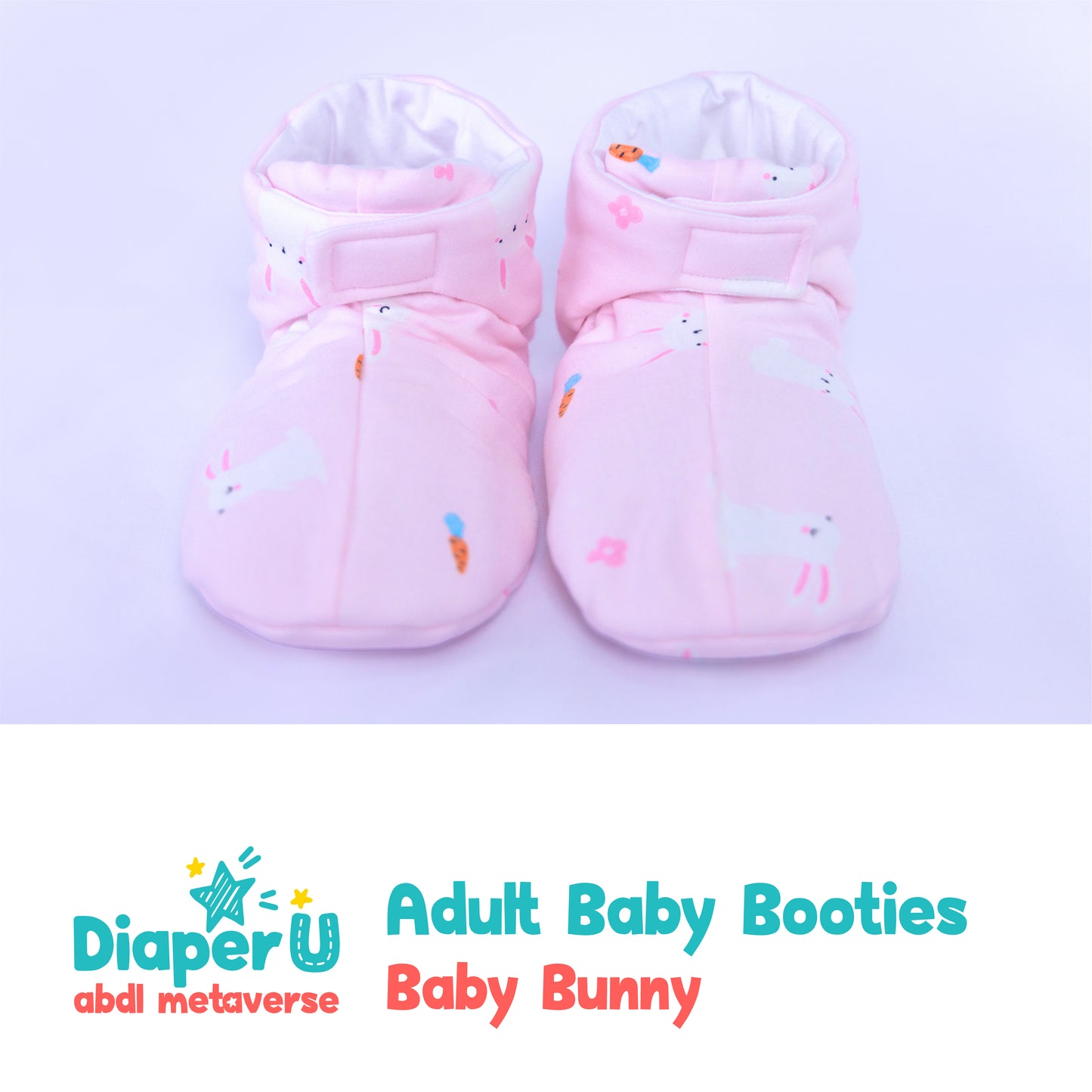 ABDL Baby Booties - Baby Bunny