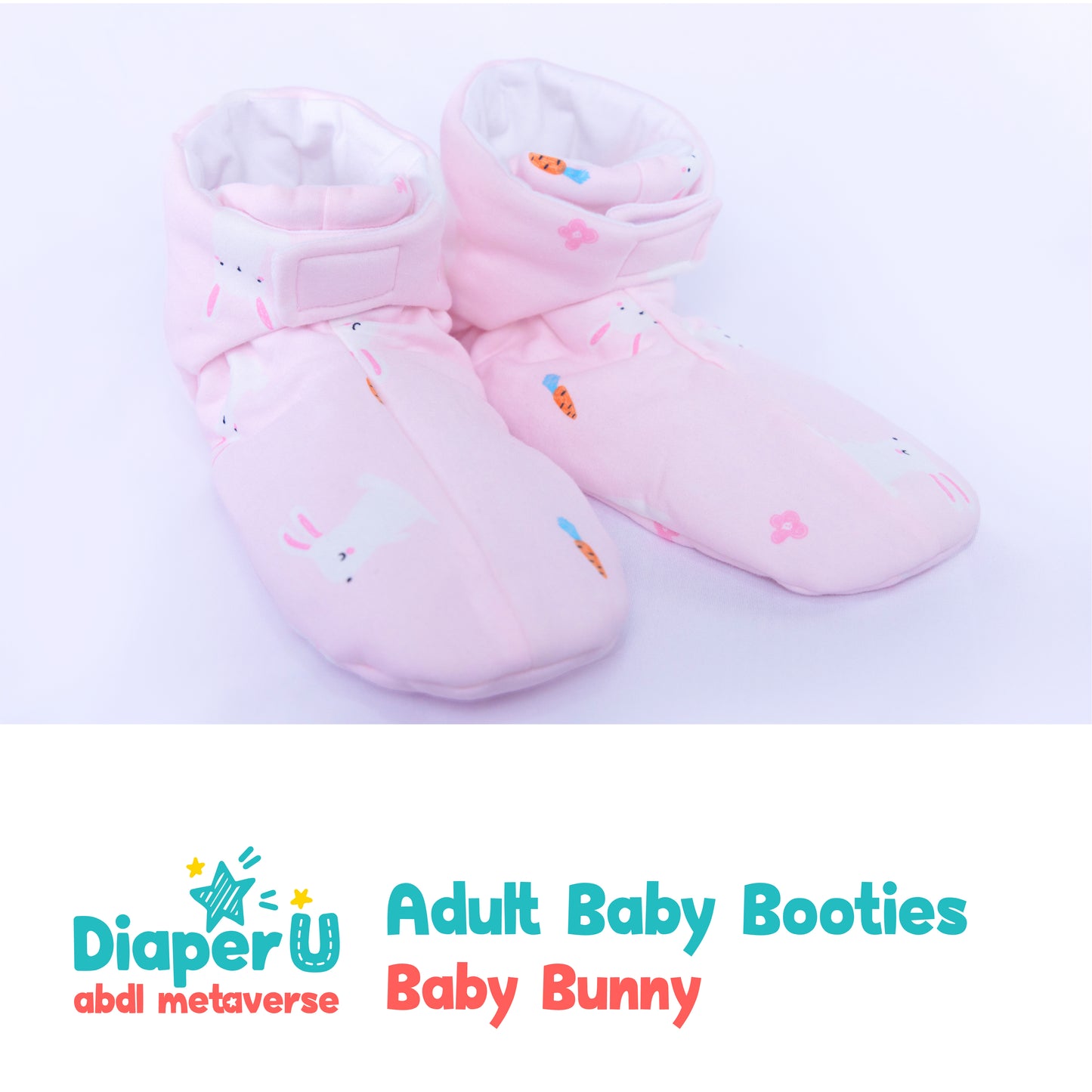 ABDL Baby Booties - Baby Bunny